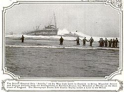 Die Rohilla nach der Strandung (1914)