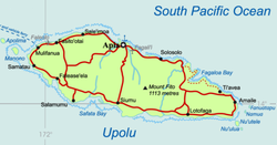 Karte von Upolu
