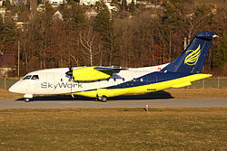 Eine Dornier 328-100 der Sky Work Airlines