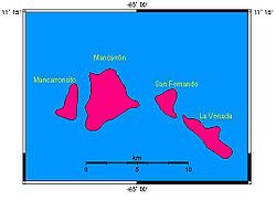 Karte der Inselgruppe