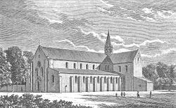 Die Klosterkirche im 19. Jh.