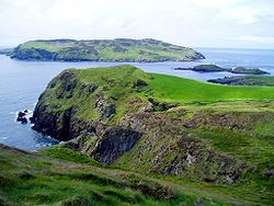 Calf of Man von Isle of Man aus gesehen
