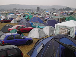 Der Zeltplatz des Stemweder Open Air Festivals