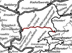 Strecke der Bahnstrecke Neustadt–Dürrröhrsdorf