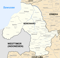 Der Subdistrikt Bobonaro liegt im Osten des gleichnamigen Distrikts