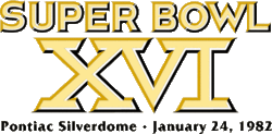 Logo des Super Bowl XVI