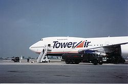 Eine Boeing 747-200 der Tower Air