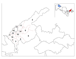 Bezirke in der Provinz Taschkent