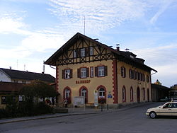 Empfangsgebäude des Bahnhofs Tegernsee