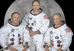 v.l.n.r. Neil Armstrong, Michael Collins, Edwin Aldrin