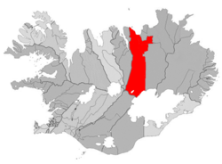 Lage von Þingeyjarsveit