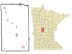 Todd County Minnesota Incorporated and Unincorporated areas Grey Eagle Highlighted.svg
