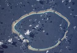 NASA-Aufnahme der der Carteret-Inseln