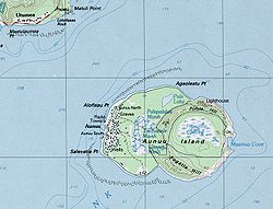 Karte der Insel Aunuu