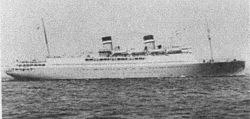 Das Schwesterschiff der Morro Castle, die Oriente, im Dienst der USN als USAT Thomas H. Barry (AP-45)