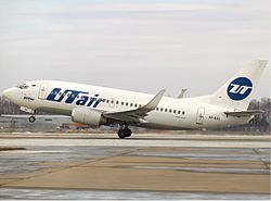 Eine Boeing 737-500 der UTair