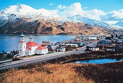 Der Hauptort Unalaska