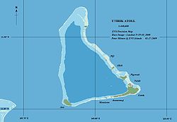 Karte des Atolls Utirik