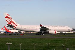 Eine Airbus A330-200 der Virgin Australia