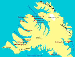 Die Westfjorde, Hornstrandir im Nordosten