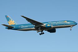 Eine Boeing 777-200ER der Vietnam Airlines