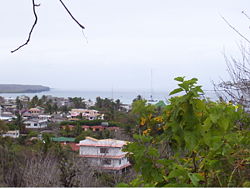 Blick auf einen Ort auf Santa Cruz