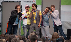 Die Sänger von Viva Voce (auf dem Evangelischen Kirchentag in Bremen, 2009)