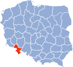 Lage der Woiwodschaft Wałbrzych