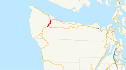 Karte der Washington State Route 113