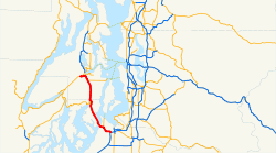 Karte der Washington State Route 16