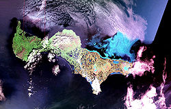 Falschfarben-Satellitenbild