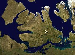 Satellitenbild der Victoria-Insel