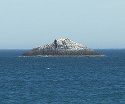 White Island, von der St. Clair Beach aus gesehen