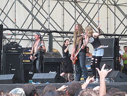 White Skull live beim Rockin Field Festival in Mailand am 26. Juli 2008