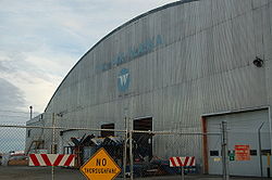Ehemaliger Hangar der Wien Air Alaska