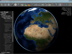 Screenshot von NASA World wind