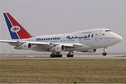 Eine Boeing 747SP der Yemenia