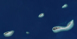 Landsat-Bild der Inselgruppe