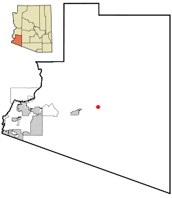 Yuma County Incorporated and Unincorporated areas Tacna highlighted.svg