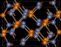 Kristallstruktur von Zinkphosphid