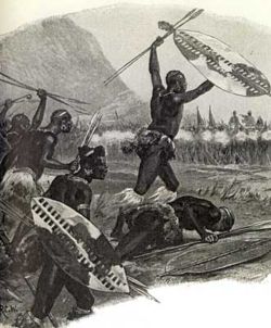 Angriff der Zulu bei Isandhlwana