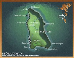 Karte von Stóra Dímun
