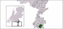 Lage der Gemeinde Gulpen-Wittem in den Niederlanden