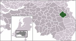 Lage der Gemeinde Sint Anthonis in den Niederlanden
