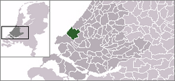 Lage der Gemeinde Westland in den Niederlanden