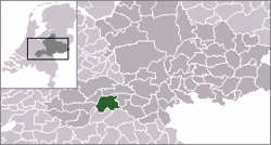 Lage der Gemeinde West Maas en Waal in den Niederlanden