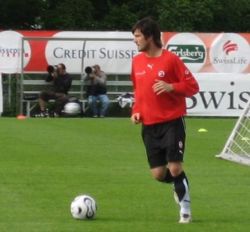 Raphael Wicky im Trainingslager der Schweizer Nationalmannschaft