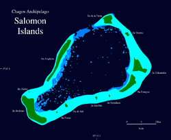 Karte der Salomon Islands