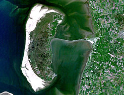Satellitenbild von Rømø