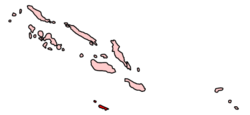 Lage der Inselgruppe (rot, unten)